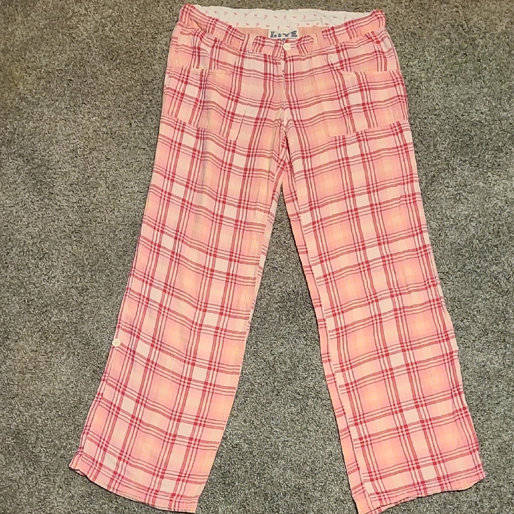 PINK VS Vintage Plaid Pj Pants!!